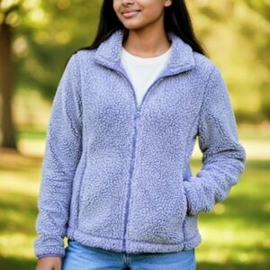 32 Degrees Light Purple Teddy Jacket